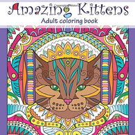 Amazing Kittens: Adult Coloring Book (Stress Relieving doodling Art & Crafts. creative Fun Drawing patterns for grownups & teens relaxation)