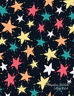 Composition Notebook College Ruled: Stars. Thick Cardstock Matte Cover. Composition Book. College Ruled Paper. XL 8.5x11 (One Subject Notebook)