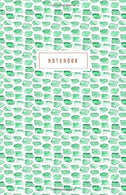 Notebook: Green Watercolor - Beautiful Design: 5.5" x 8.5" lined pages. Great for note-taking/Composition/Writing/Planning/Diary/Gift