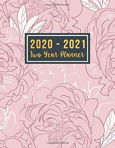 2020-2021 Two Year Planner: 2 year calendar 2020-2021 monthly planner | Jan 2020 - Dec 2021 | 24 Months Agenda Planner with Holiday | Personal ... D