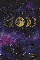 Galaxy Journal: Dot Grid Gold Moon Phases Composition Notebook for Note Taking. Journaling. Doodling. School or Work | Pocket (6 x 9) Soft Matte Cov