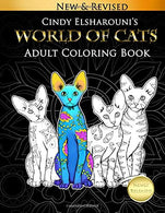 World of Cats: Adult Coloring Book
