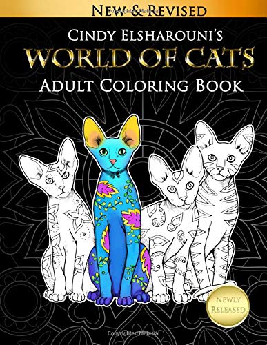 World of Cats: Adult Coloring Book