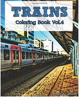 TRAINS : Coloring Book (VOL.4): design coloring book